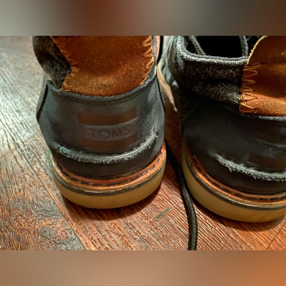 Toms Charcoal Mid Chukka Boot Size 8 - Picture 4 of 4